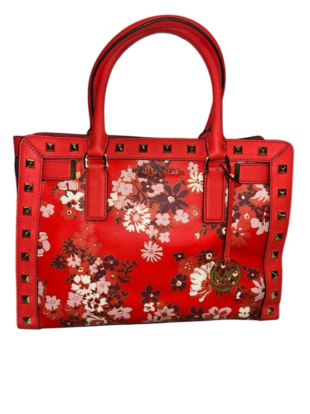 NWT Dillon Sangria Studded Satchel